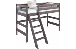 Кровать Соня Лаванда полувысокая вариант 6 с наклонной лестницей