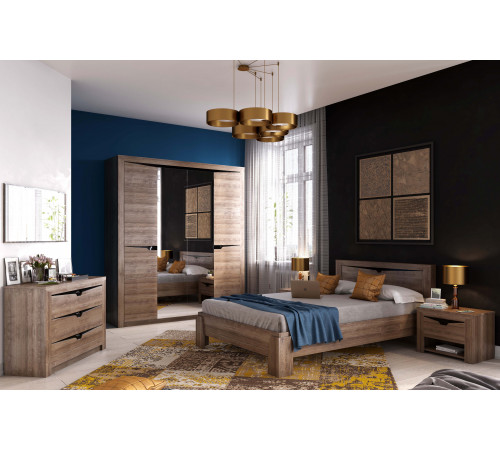 Спальный гарнитур Соренто Дуб Стирлинг композиция 1 Спальный гарнитур Соренто Дуб Стирлинг композиция 1