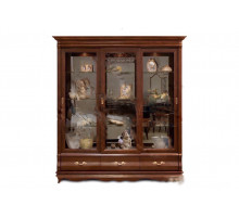 Шкаф с витриной Оскар ММ-210-03 (орех)